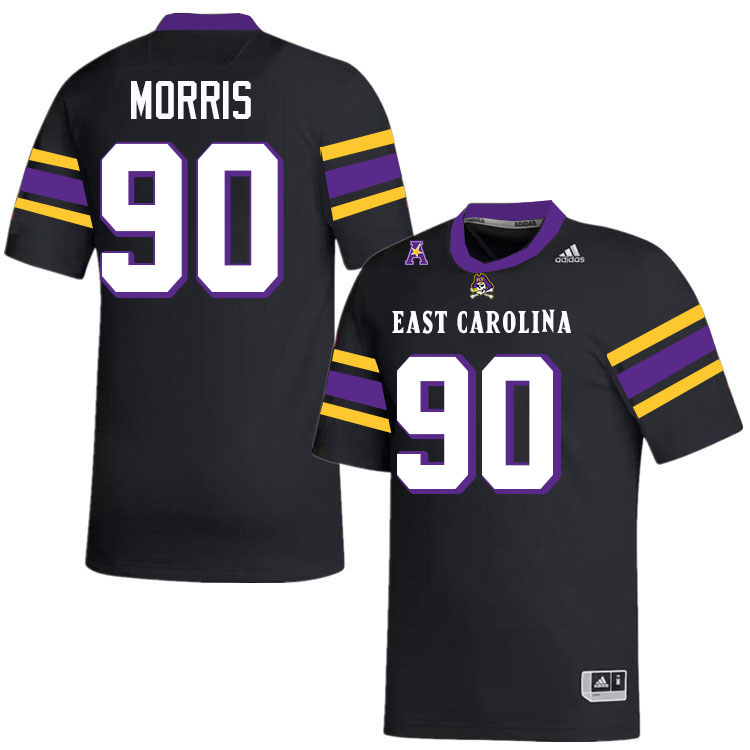 Elijah Morris ECU Jersey,East Carolina Pirates #90 Elijah Morris Jersey Youth College-Black 2024